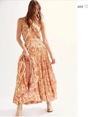 blush pink maxi bridesmaid dress Chiffon A-Line Pleated Bridesmaid Dress in Pale Blush, Pale Blush / 4
